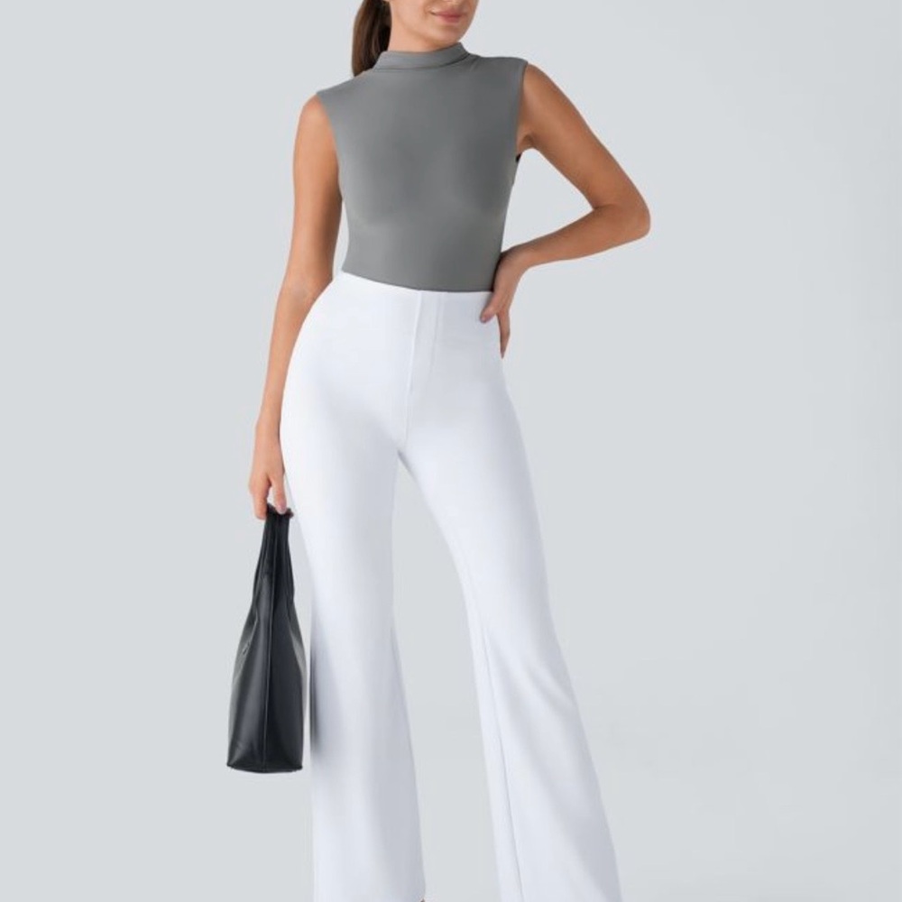 Halara Flex SculptKnit High Wasted Slight Flare Work Pant